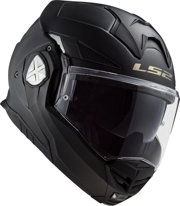Advant X Solid Modular Motorcycle Helmet W/ SunShield Matte Black