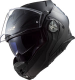 Advant X Solid Modular Motorcycle Helmet W/ SunShield Matte Black