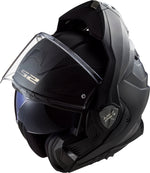 Advant X Solid Modular Motorcycle Helmet W/ SunShield Matte Black