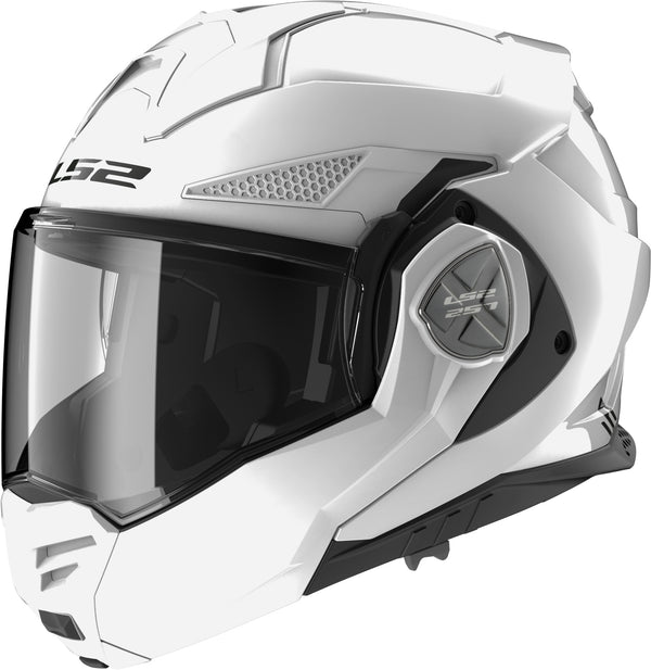 Advant X Solid Modular Motorcycle Helmet W/ SunShield Gloss White