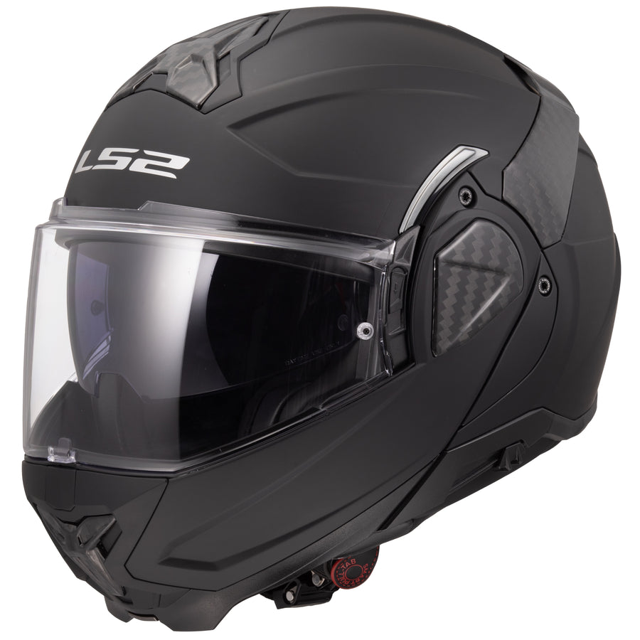Advant II Solid Modular Motorcycle Helmet W/ SunShield Matte Black