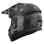 Gate Youth Battle Scar Full Face MX Motorcycle Helmet Matte Tonal Gray Black