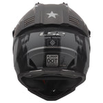 Gate Youth Battle Scar Full Face MX Motorcycle Helmet Matte Tonal Gray Black