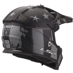 Gate Youth Battle Scar Full Face MX Motorcycle Helmet Matte Tonal Gray Black