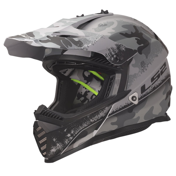 Gate Youth Carbine Full Face MX Motorcycle Helmet Matte Tonal Gray Black