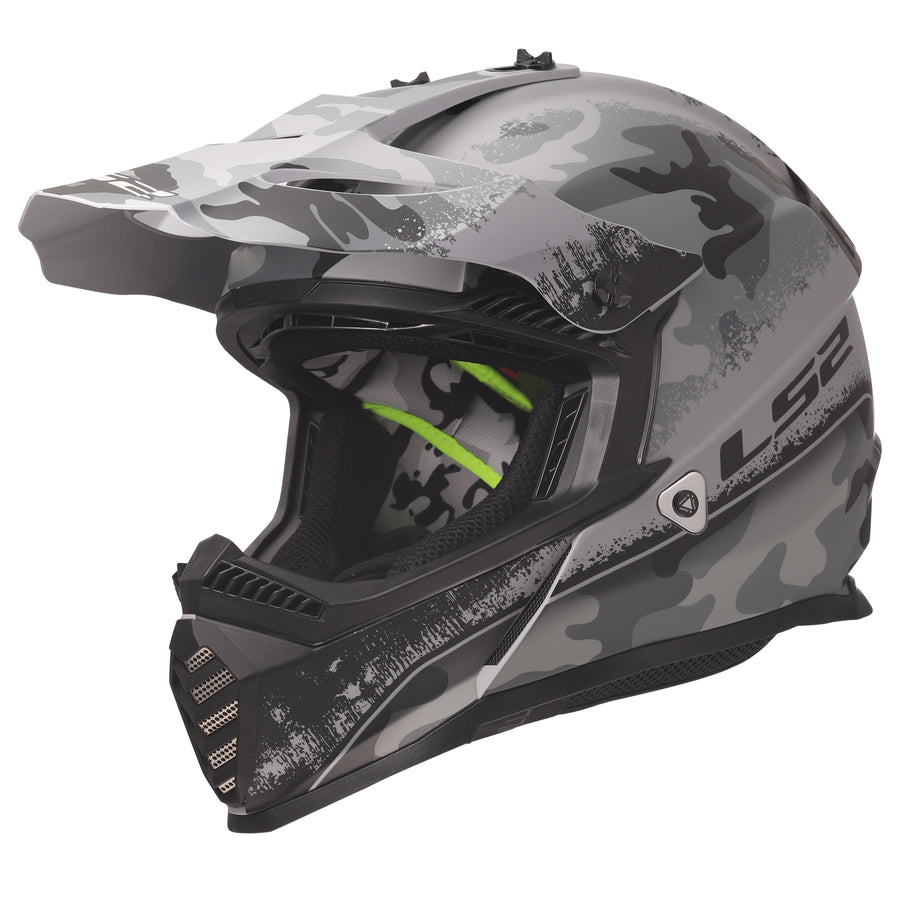 Gate Youth Carbine Full Face MX Motorcycle Helmet Matte Tonal Gray Black