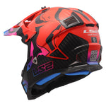Gate Youth Wash Full Face MX Motorcycle Helmet Gloss Red Blue Purple