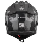 Gate II Battle Scar Full Face MX Motorcycle Helmet Matte Gray Black