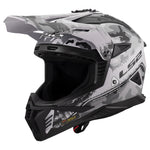 Gate II Carbine Full Face MX Motorcycle Helmet Matte Gray Black
