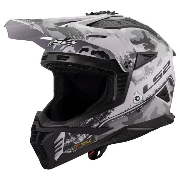 Gate II Carbine Full Face MX Motorcycle Helmet Matte Gray Black