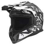 Gate II Electra Motocross Motorcycle Helmet Matte Black Gray