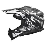 Gate II Electra Motocross Motorcycle Helmet Matte Black Gray