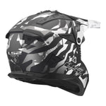 Gate II Electra Motocross Motorcycle Helmet Matte Black Gray