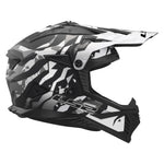 Gate II Electra Motocross Motorcycle Helmet Matte Black Gray