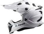 Subverter Evo Solid Full Face MX Motorcycle Helmet Gloss White