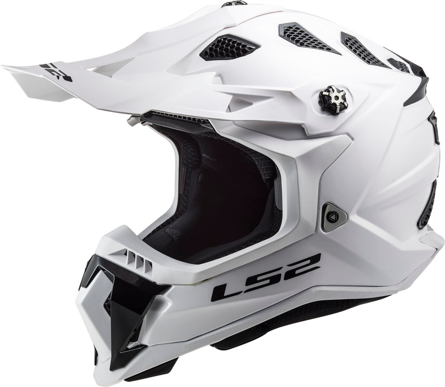 Subverter Evo Solid Full Face MX Motorcycle Helmet Gloss White