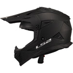Gate II Solid Full Face MX Motorcycle Helmet Matte Black