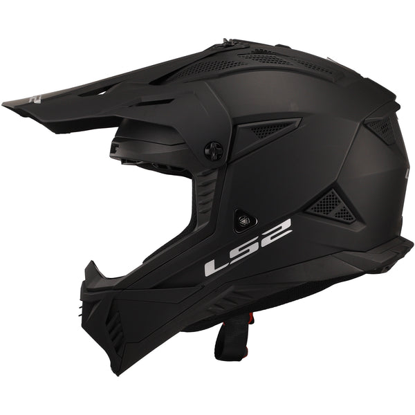 Gate II Solid Full Face MX Motorcycle Helmet Matte Black