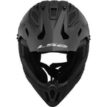 Gate II Solid Full Face MX Motorcycle Helmet Matte Black