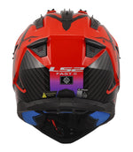 Gate II Wash Full Face MX Motorcycle Helmet Gloss Red Blue Purple
