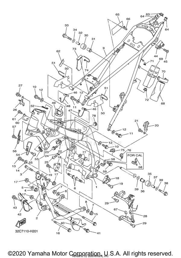 Yamaha parts diagram for 90105-10012-00 - Ref #13