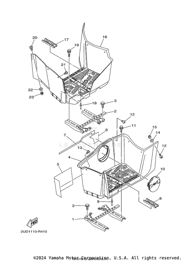 Yamaha parts diagram for 90201-06078-00 - Ref #14