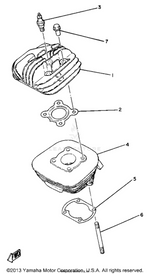 Yamaha parts diagram for 4V1-11181-00-00 - Ref #2