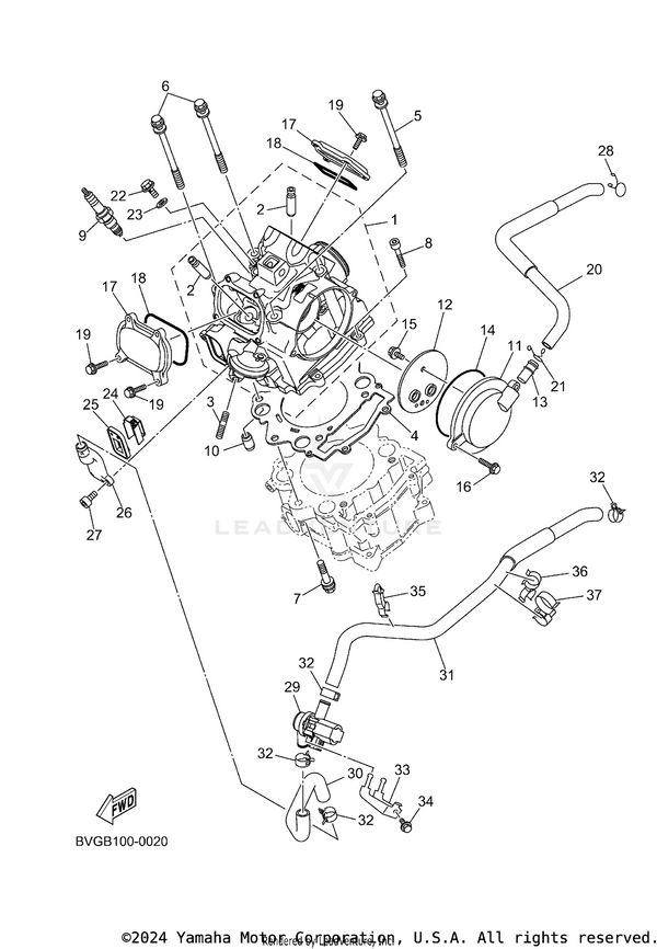 Yamaha parts diagram for 95612-08625-00 - Ref #3