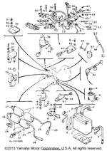 Yamaha parts diagram for 707-82151-00-00 - Ref #54