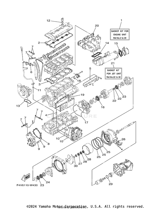 Yamaha parts diagram for 6S5-121E2-00-00 - Ref #6