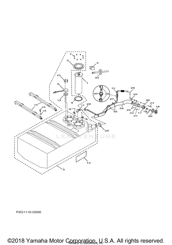 Yamaha parts diagram for F0R-U7831-00-00 - Ref #18