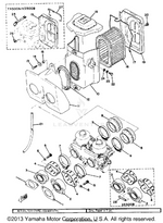 Yamaha parts diagram for 371-13556-00-00 - Ref #1