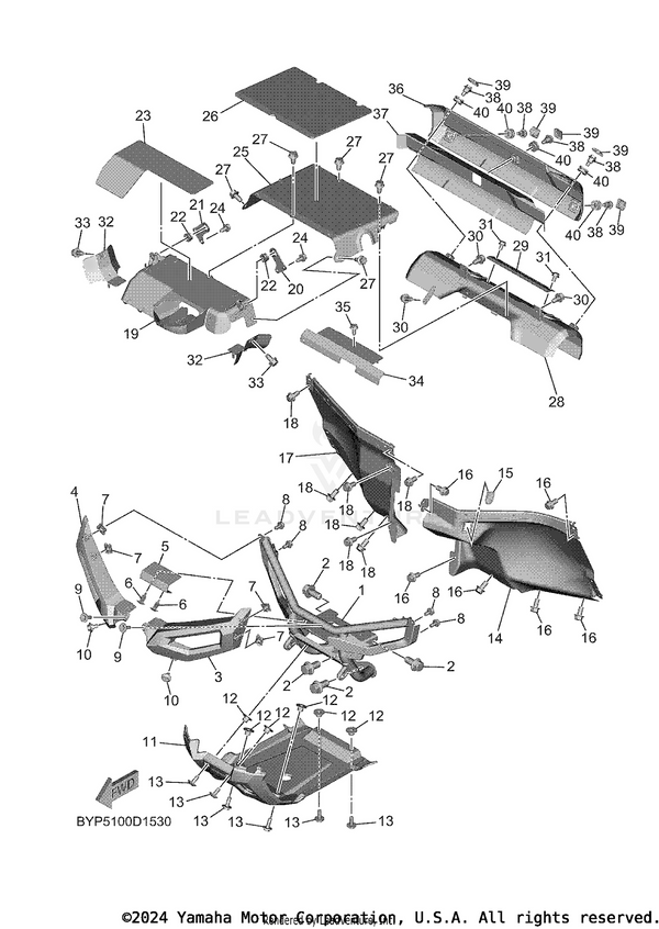 Yamaha parts diagram for B4J-F286H-10-00 - Ref #5