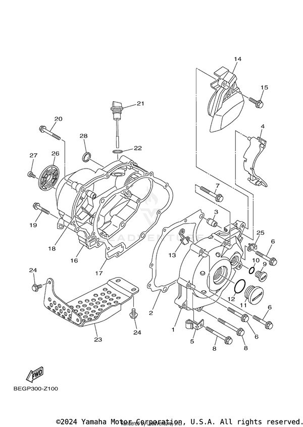 Yamaha parts diagram for 1P6-E5461-00-00 - Ref #17