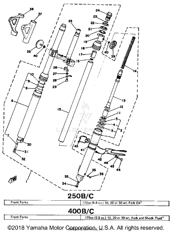 Yamaha parts diagram for 168-23115-00-00 - Ref #22