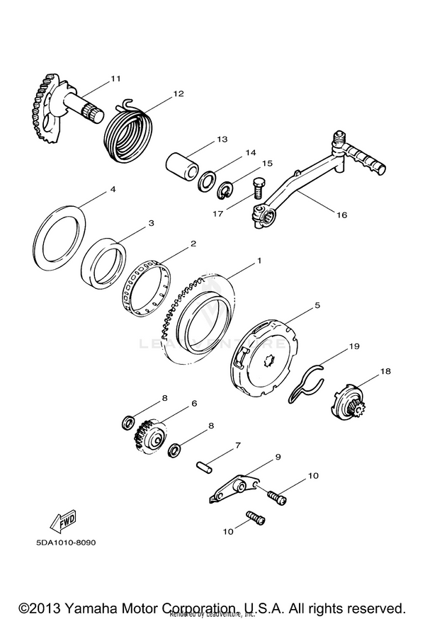 Yamaha parts diagram for 3XG-E3342-00-00 - Ref #7