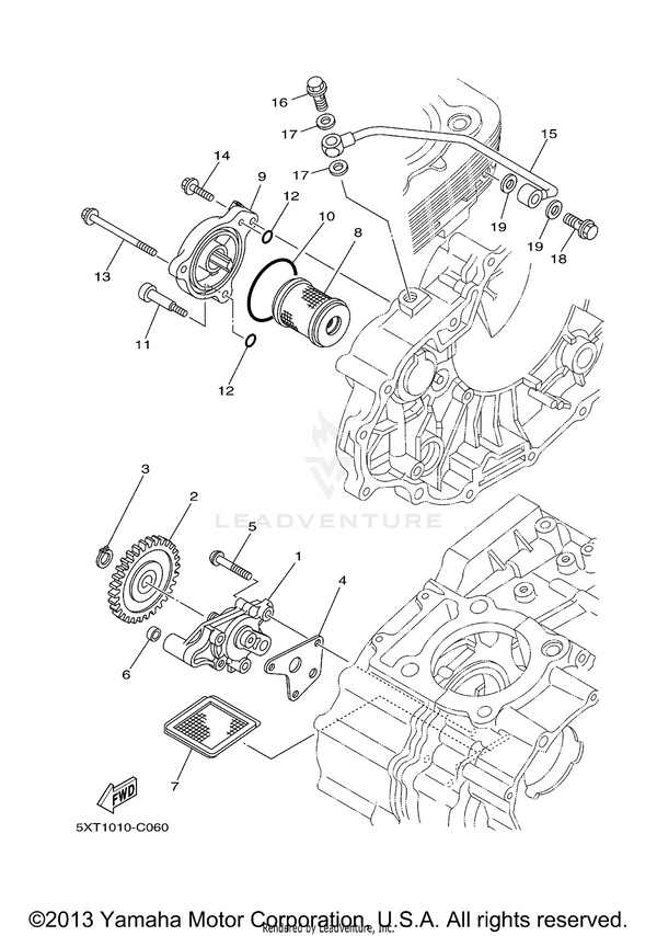 Yamaha parts diagram for 93210-54175-00 - Ref #10