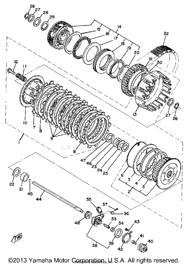 Yamaha parts diagram for 93102-08205-00 - Ref #48