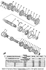 Yamaha parts diagram for 99999-00977-00