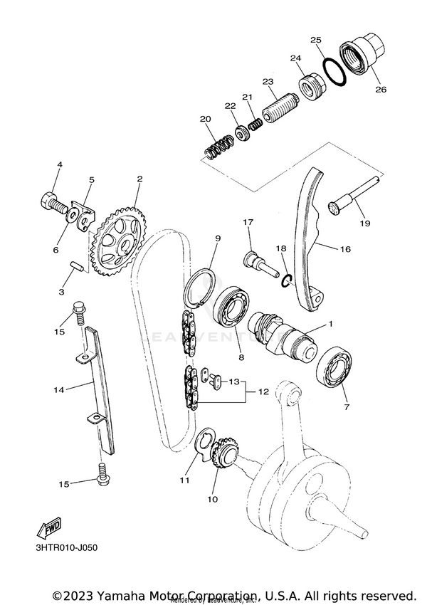 Yamaha parts diagram for 94600-02001-00 - Ref #13