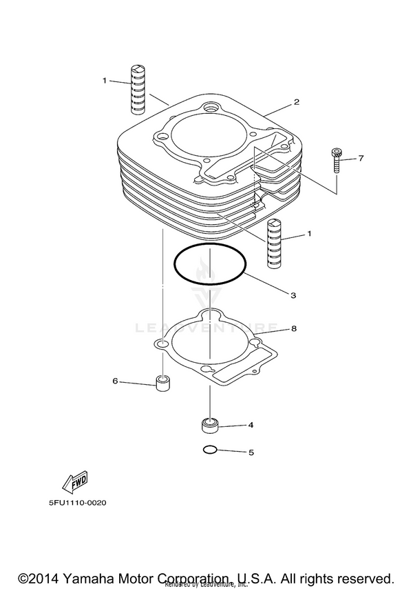 Yamaha parts diagram for 93210-86509-00 - Ref #3