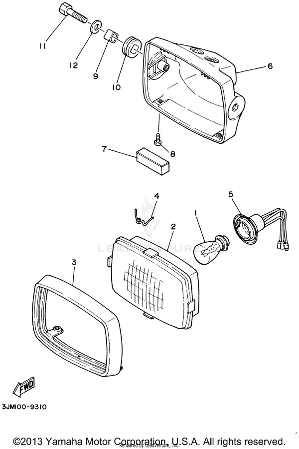 Yamaha parts diagram for 21V-84314-00-XX - Ref #1