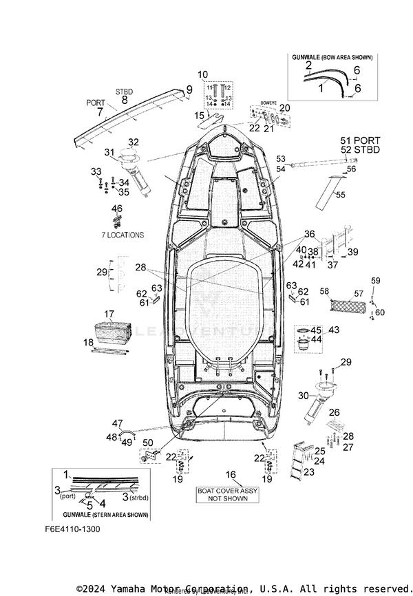 Yamaha parts diagram for F4A-U2898-10-00 - Ref #55