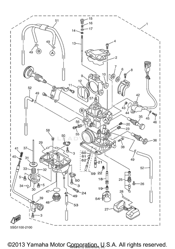 Yamaha parts diagram for 7A9-14943-27-00 - Ref #23