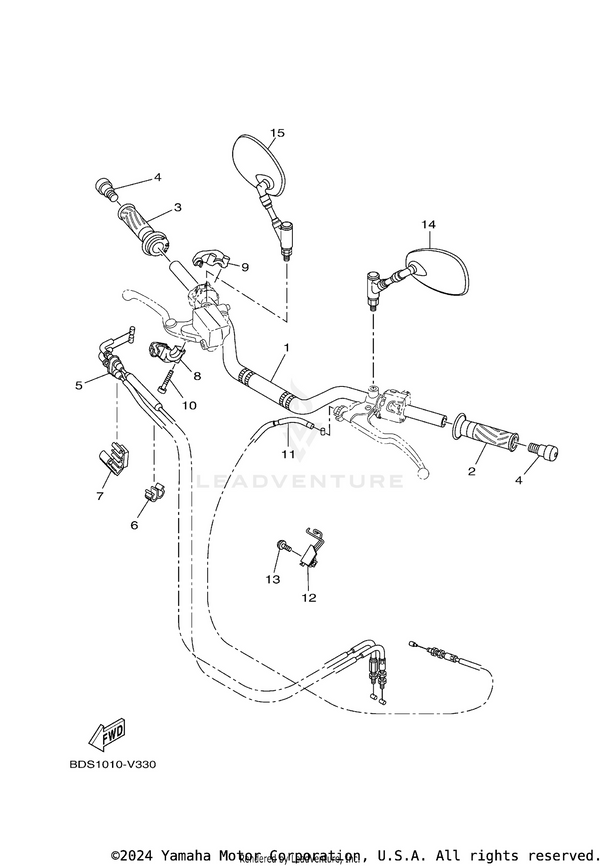 Yamaha parts diagram for B34-F6111-00-00 - Ref #1