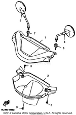 Yamaha parts diagram for 3VL-F629R-00-00
