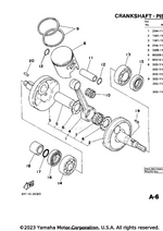 Yamaha parts diagram for 93210-180A6-00 - Ref #17