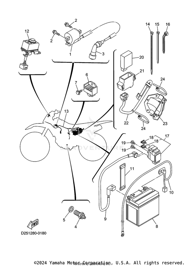 Yamaha parts diagram for 1C6-H2131-00-00 - Ref #11
