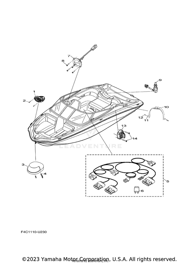 Yamaha parts diagram for GP1-U8130-00-00 - Ref #3