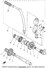 Yamaha parts diagram for 1W1-15618-01-00 - Ref #19
